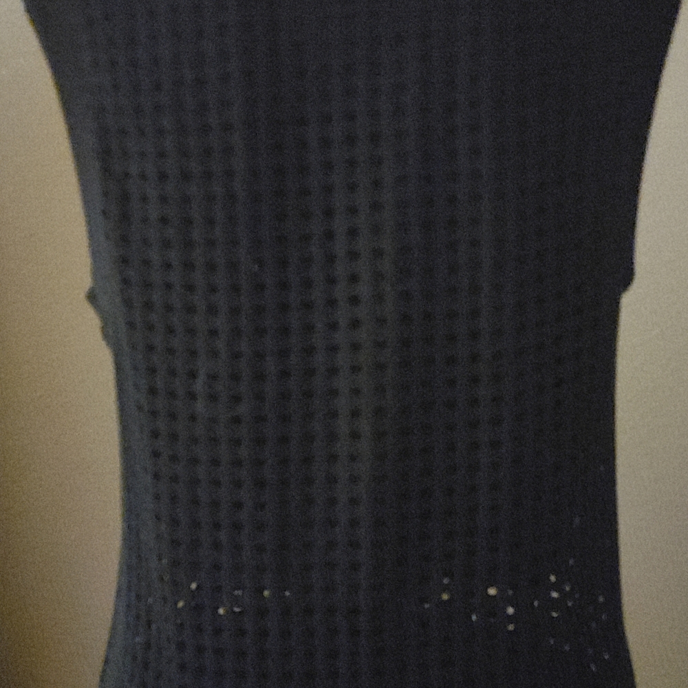 FABLETICS Black Bryce Perforated Sleeveless Dress Sz SM $15